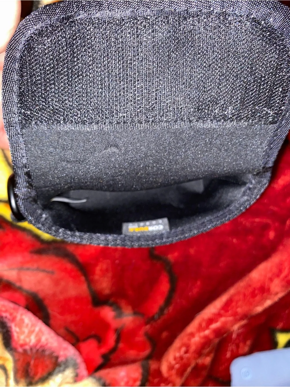 Supreme Black Ripstop Keychain Pouch with Carabiner Clip
